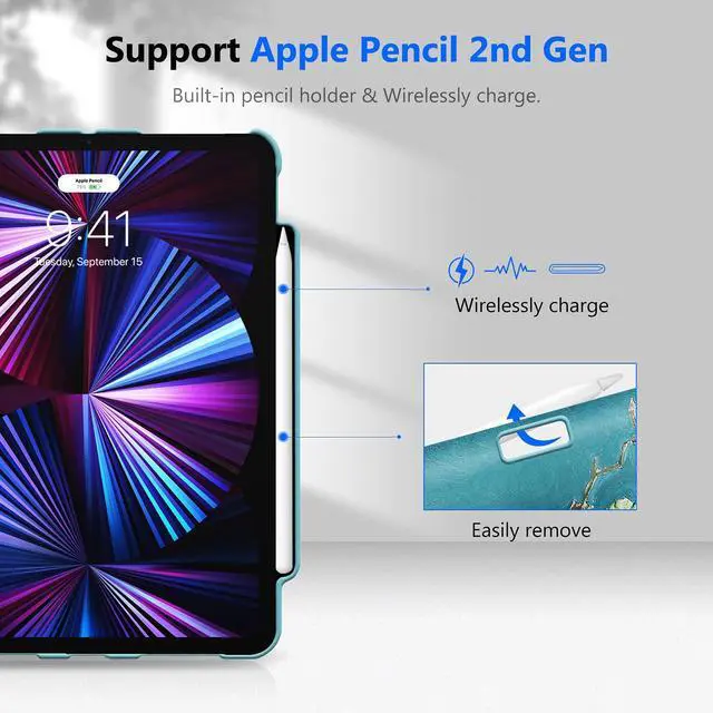 Alt view image 5 of 7 - Rotating Case for iPad Pro 11-inch (4th/3rd/2nd/1st Generation)