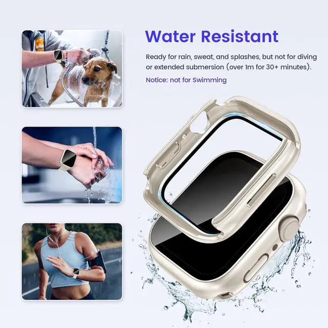 Alt view image 4 of 7 - Privacy Waterproof Case for Apple Watch Series 11/10 42mm