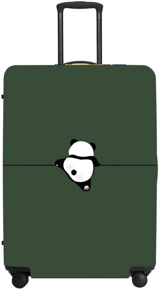 Main image of Adorable Panda Bear Luggage Cover Set, Asian Animal Print Elastic Suitcase Protector, Travel Gear for China Trips, Gifts for Panda Lovers