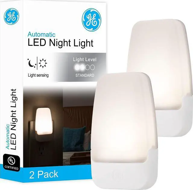 Main image of Plug in Night Light with Dusk to Dawn Sensor, 2 Pack