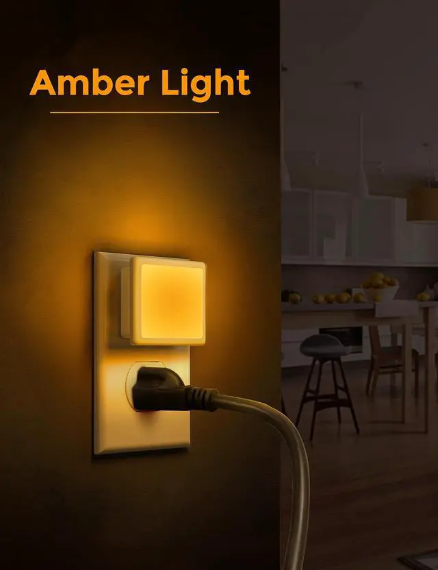 Alt view image 2 of 7 - LED Night Lights Plug into Wall 2-Pack, 0.3W Plug in Night Light