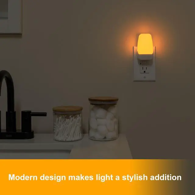 Alt view image 7 of 7 - SleepLite Plug in Night Light with Dusk to Dawn Sensor, 4 Pack