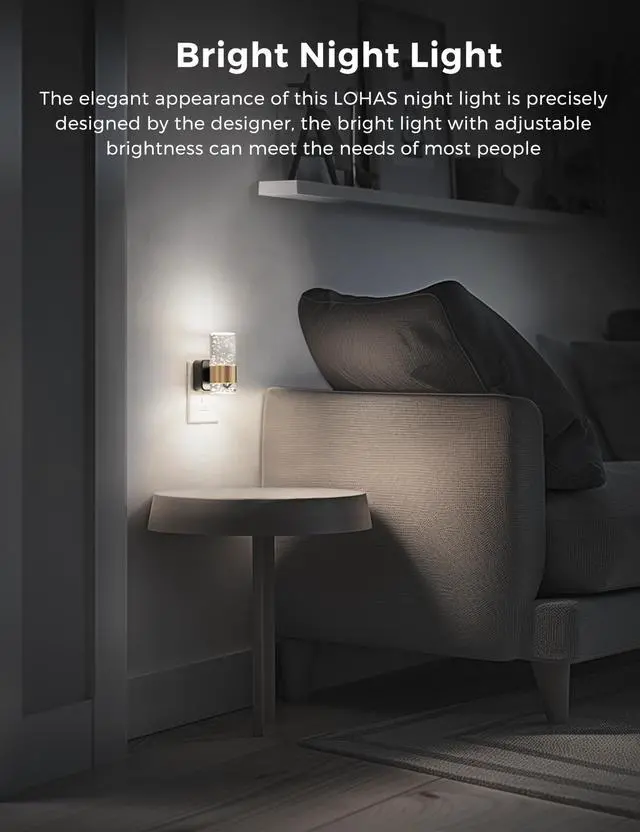 Alt view image 5 of 7 - Night Light, Decorative Night Lights Plug into Wall