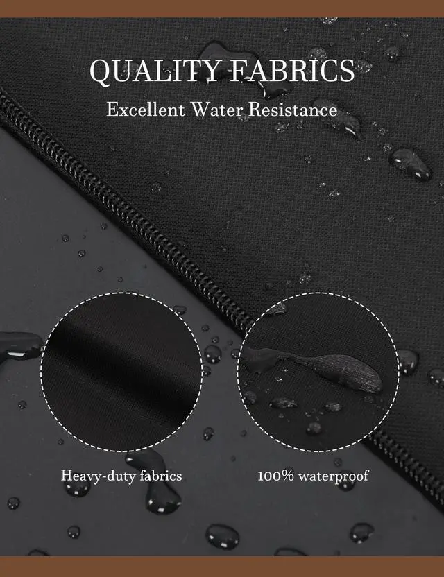 Alt view image 4 of 6 - Outdoor TV Cover 46 to 48 inch Waterproof and Weatherproof, Black