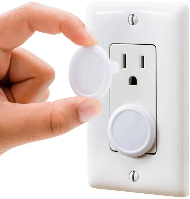 Main image of Outlet Covers Proofing (50 Pack) Safe & Secure Electric Plug Protectors | Sturdy Childproof Socket Covers for Home & Office | Easy Installation | Protect Toddlers & Babies | White