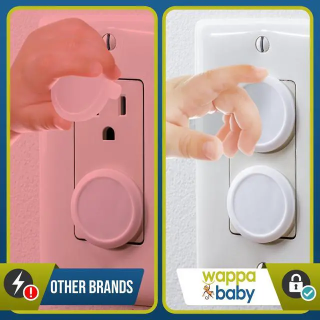 Alt view image 3 of 7 - Outlet Covers Proofing (50 Pack) Safe & Secure Electric Plug Protectors | Sturdy Childproof Socket Covers for Home & Office | Easy Installation | Protect Toddlers & Babies | White