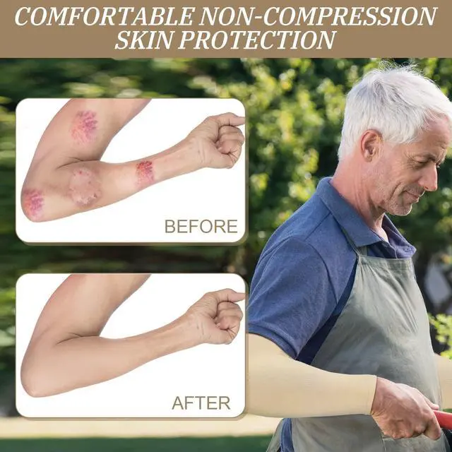 Alt view image 2 of 6 - 8 Pairs Arm Sleeves Thin Skin Protectors,Beige