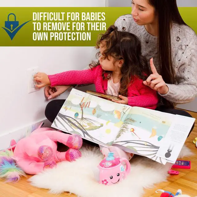 Alt view image 3 of 7 - Clear Outlet Covers (50 Pack) Value Pack Baby Safety Outlet Plug Covers Durable & Steady Child Proof Your Outlets Easily