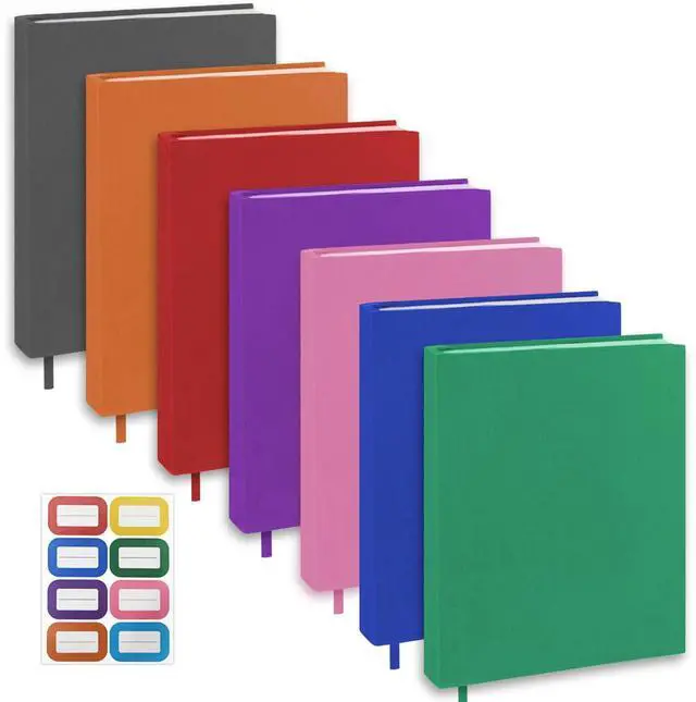 Main image of Jumbo Book Covers 7 Pack, 9x11 Inch Stretchable Book Sox, Protective