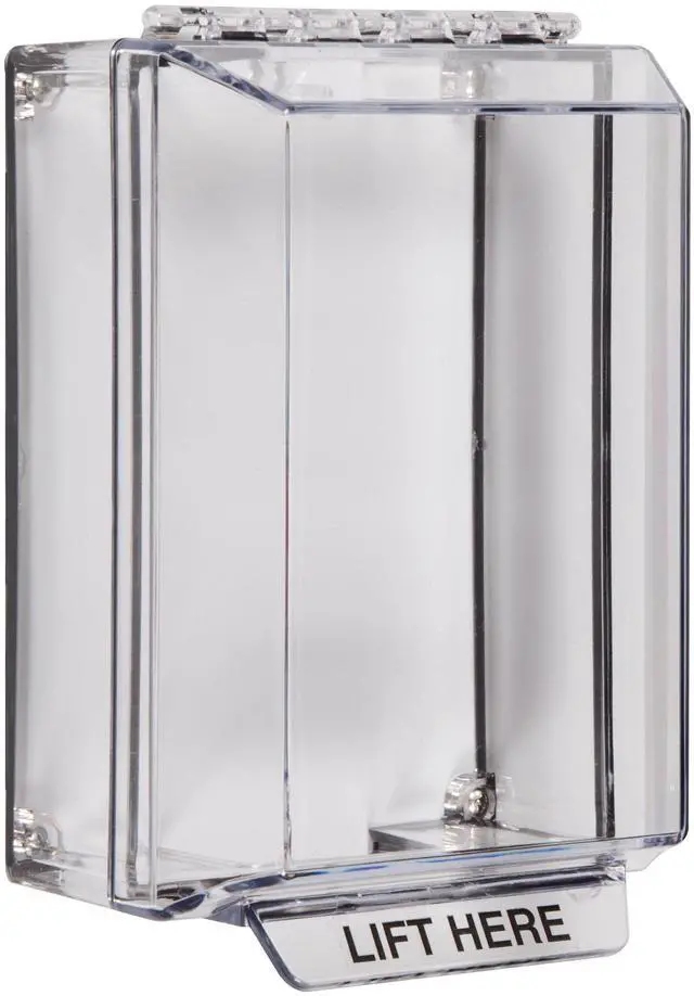 Main image of International, Inc. STI-14200NC Universal Stopper® Low Profile with Surface Mount with Conduit Knockouts, Indoor/Outdoor Clear Multi Purpose Protective Polycarbonate Cover