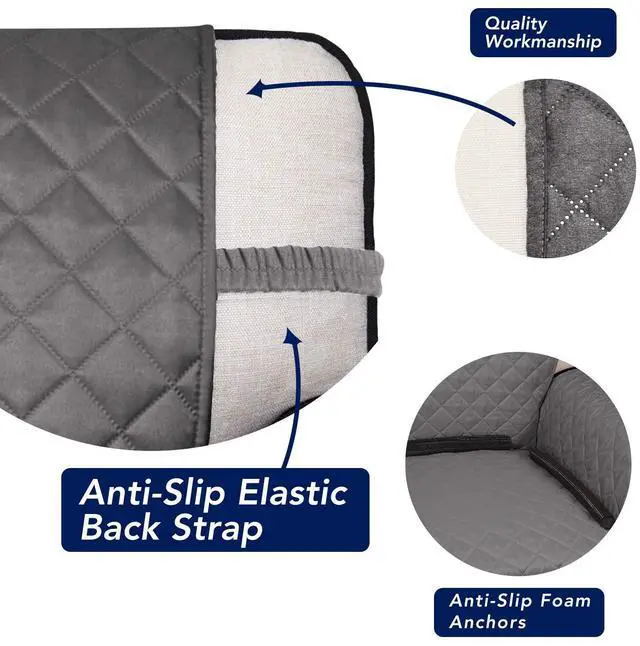 Alt view image 3 of 7 - Reversible Quilted Couch Covers for Dogs Loveseat Sofa Cover 46.5