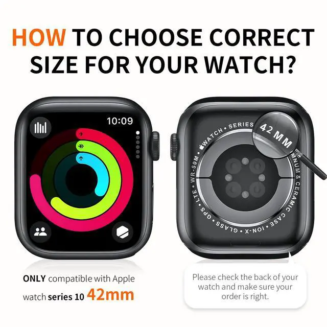 Alt view image 2 of 6 - 12 Pack Hard PC Case Compatible with Apple Watch Series 11/10 42mm