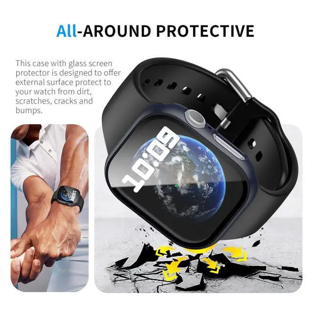 Alt view image 5 of 6 - 12 Pack Hard PC Case Compatible with Apple Watch Series 11/10 42mm