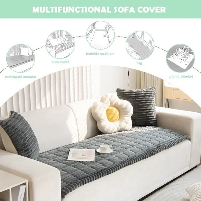 Alt view image 3 of 6 - Couch Cover for Dogs Washable Non-Slip Pet Friendly Sofa Protector