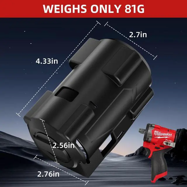 Alt view image 2 of 7 - 2562-20, 2563-20, 2563p-20 Impact Driver Rubber Protective Boot Cover Fit for Milwaukee M12 Fuel Stubby 3/8" & 1/2" Impact Wrench - 49-16-2563