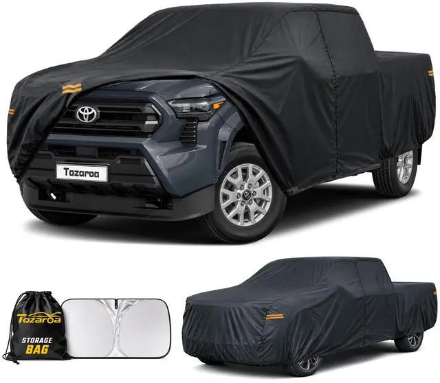 Main image of Truck Cover Outdoor Pickup Car Covers(Length up to 210 inch) Universal Fit for Toyota Tundra,Nissan Frontier,Ford F150,Chevy C10,GMC Canyon Sierra 1500,Colorado etc Size T1(See Size Chart)