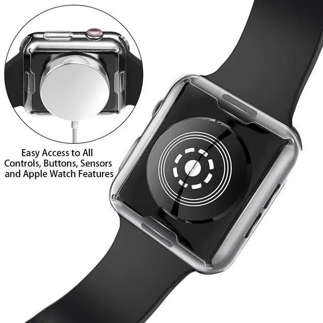 Alt view image 7 of 7 - Soft Screen Protector Case for 40mm Apple Watch SeriesSE3/SE2/SE/6/5/4