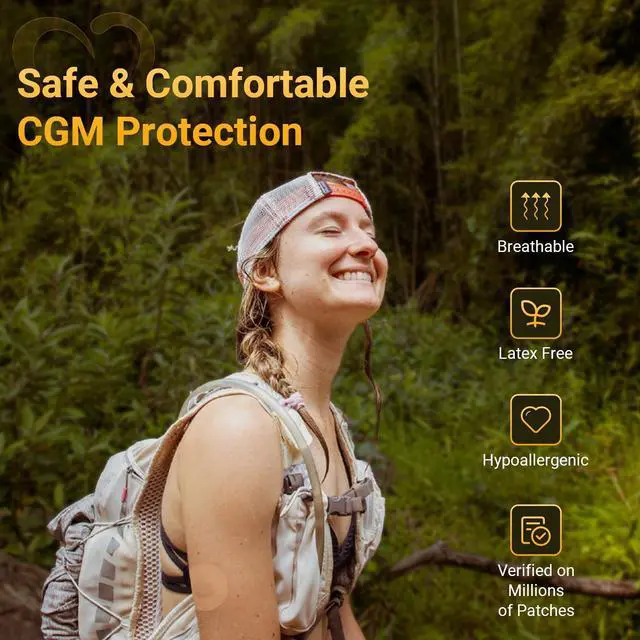 Alt view image 5 of 7 - Dexcom G7 & Stelo Overpatches Trial Pack - 2 Reusable Add-On Hard Cover Cap