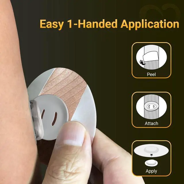 Alt view image 7 of 7 - Dexcom G7 & Stelo Overpatches Trial Pack - 2 Reusable Add-On Hard Cover Cap