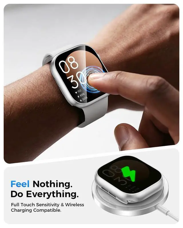 Alt view image 6 of 7 - IP67 Waterproof Case with Glass for Apple Watch 40mm Series 6/5/4/SE
