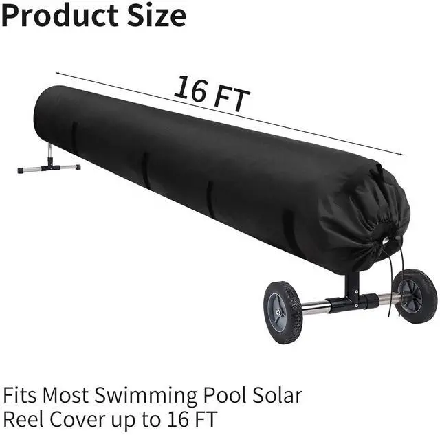 Alt view image 2 of 7 - Pool Solar Reel Cover with Adjustable Strap