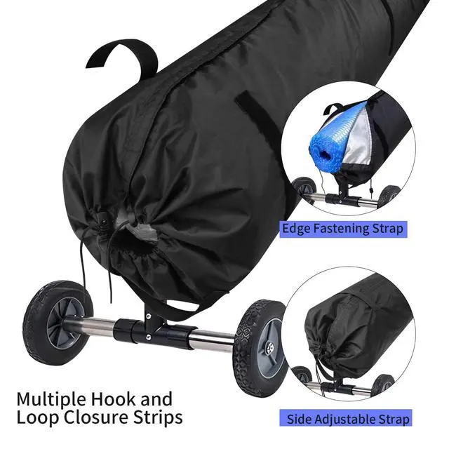 Alt view image 4 of 7 - Pool Solar Reel Cover with Adjustable Strap