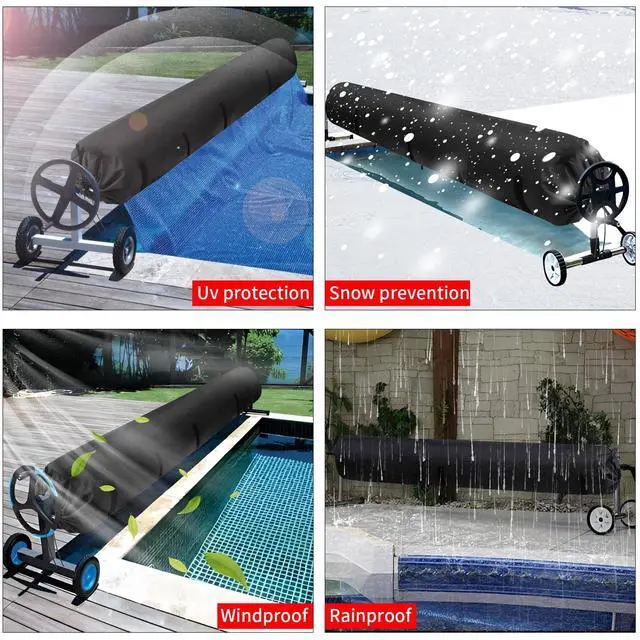 Alt view image 6 of 7 - Pool Solar Reel Cover with Adjustable Strap