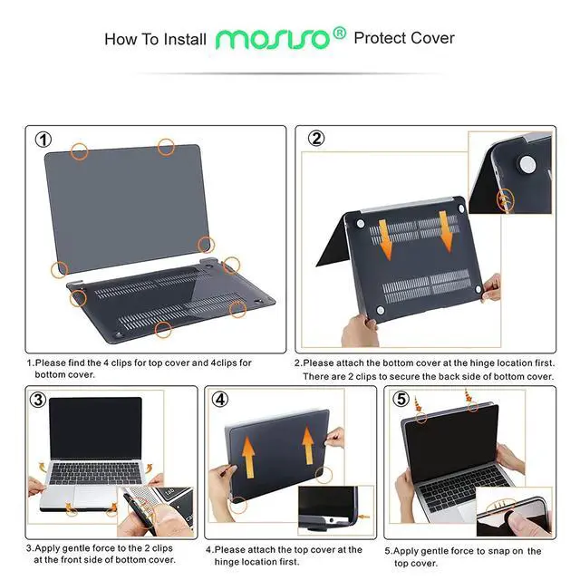 Alt view image 6 of 6 - Compatible with MacBook Air 13 inch Case M1 2021 2020 2019 2018