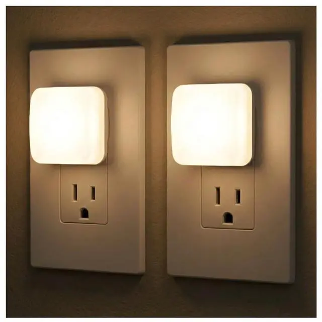 Main image of Plug in Night Light with Dusk to Dawn Sensor, 2 Pack