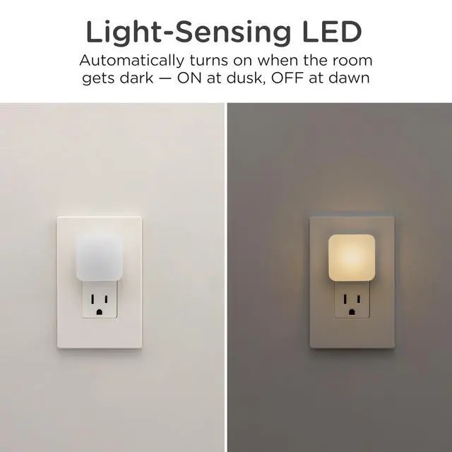Alt view image 2 of 7 - Plug in Night Light with Dusk to Dawn Sensor, 2 Pack
