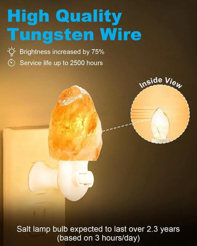Alt view image 3 of 7 - Night Light Bulb Warm White Replacement Bulbs - E12 Light Bulbs - 7Watt Incandescent Light Bulbs - 15 Packs Warm White Glow - Dimmable