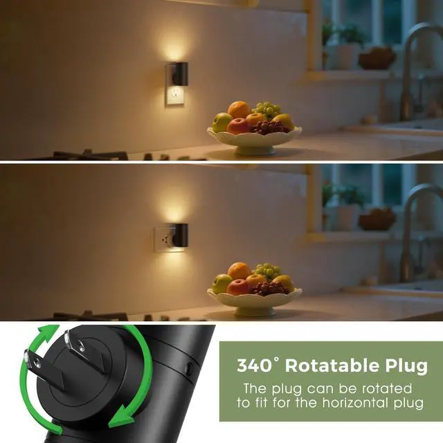 Alt view image 3 of 7 - Night Light, Night Lights Plug into Wall, Dimmable Nightlights