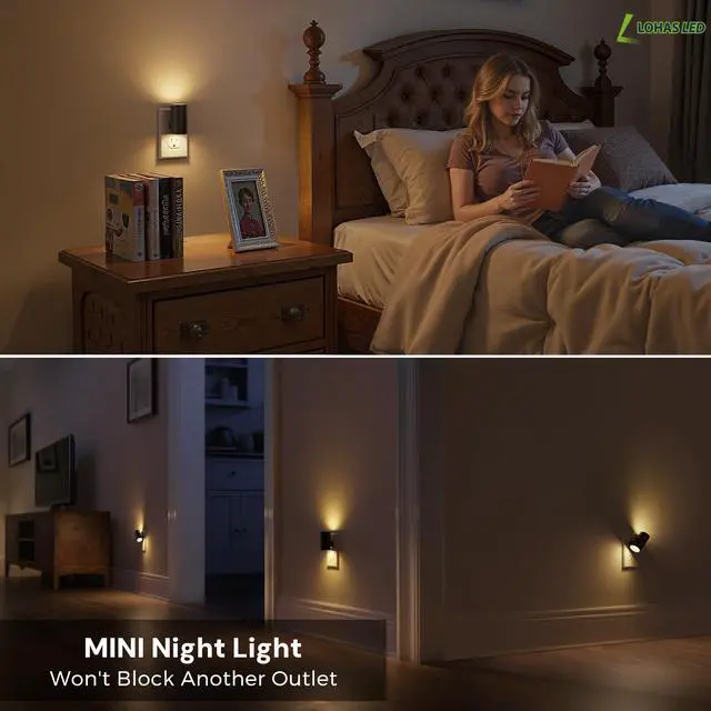 Alt view image 6 of 7 - Night Light, Night Lights Plug into Wall, Dimmable Nightlights