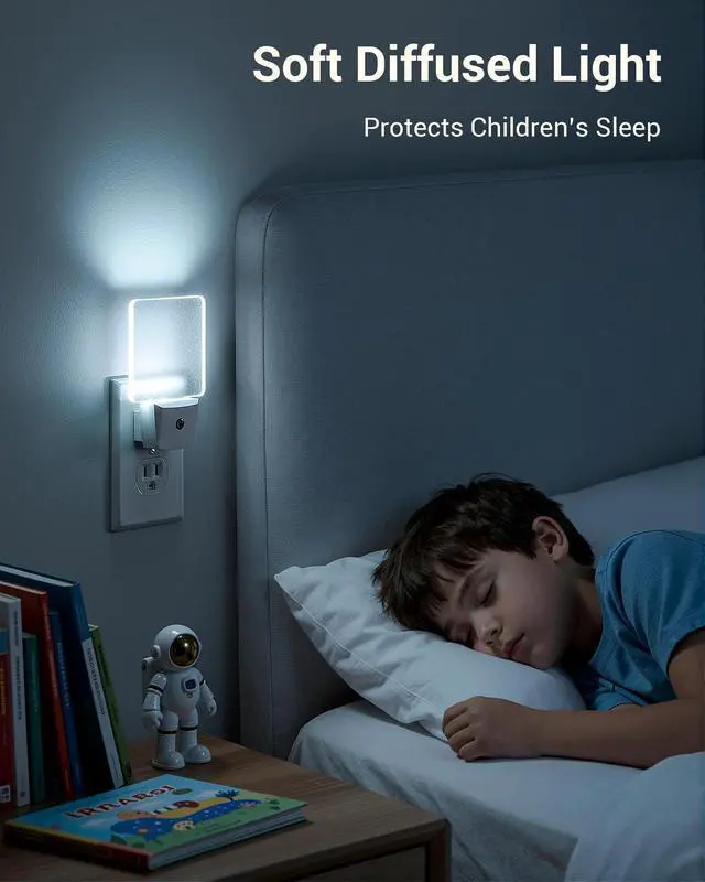 Alt view image 7 of 7 - Night Lights Plug into Wall, Plug in LED Night Lights 4 Pack