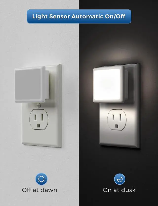 Alt view image 3 of 7 - Night Lights Plug into Wall 2-Pack, 0.3W Plug in Night Light