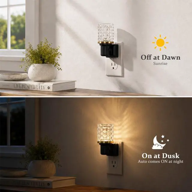Alt view image 3 of 7 - LED Night Light, Dimmable Night Lights Plug into Wall,Dusk to Dawn