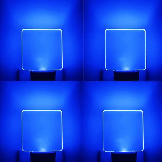 Main image of Blue Night Light Plug into wall, , 4 Pack, Dusk to Dawn Sensor Auto On/Off