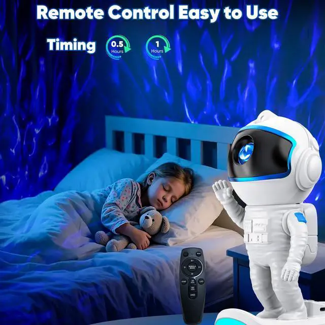 Alt view image 3 of 7 - Astronaut Galaxy Projector, Star Night Light for Kids Bedroom