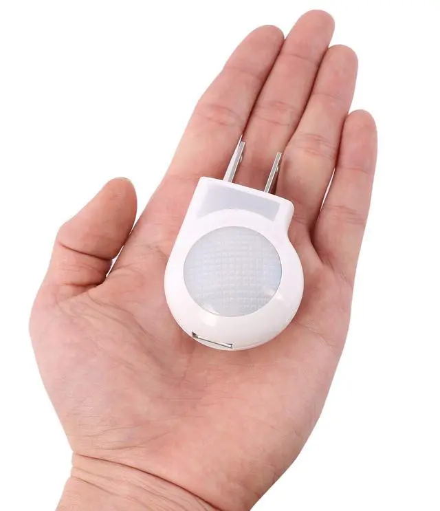 Alt view image 2 of 5 - Portable Plug-in 0.7W Travel LED Night Light - 2 Pack of White