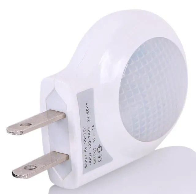 Alt view image 4 of 5 - Portable Plug-in 0.7W Travel LED Night Light - 2 Pack of White