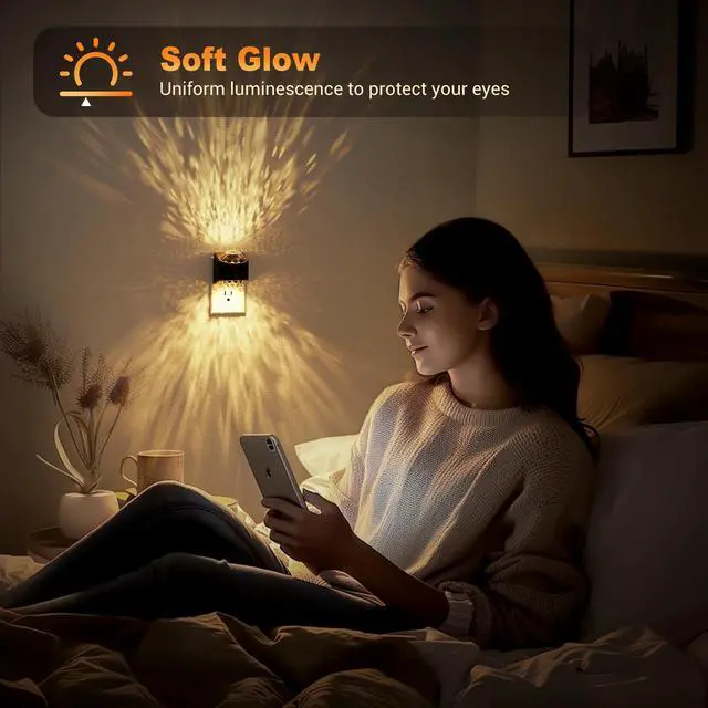 Alt view image 5 of 6 - Night Lights Plug into Wall, Star Projector Night Light