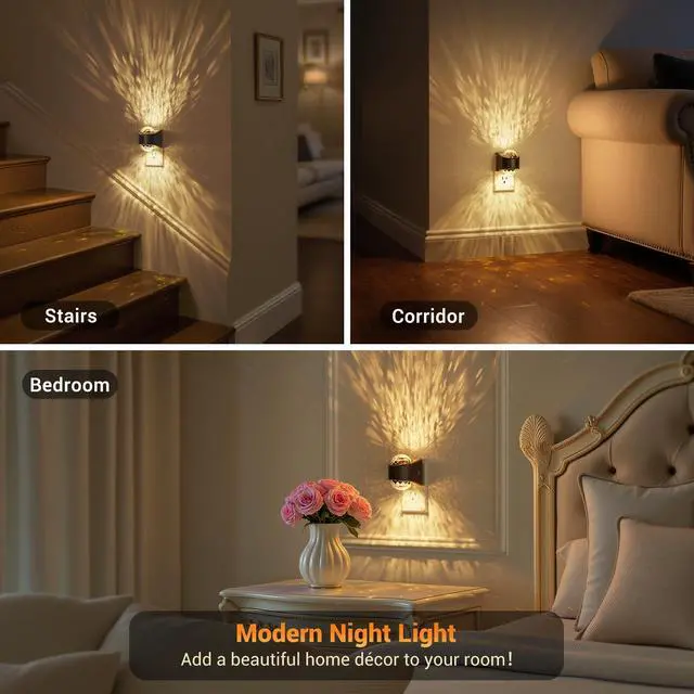 Alt view image 6 of 6 - Night Lights Plug into Wall, Star Projector Night Light