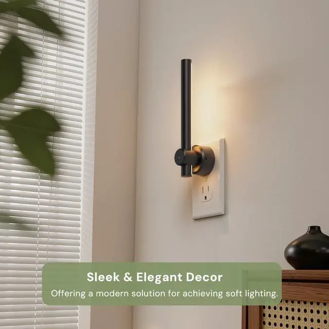 Alt view image 7 of 7 - Night Light Plug in, 2Pack Dimmable Night Lights Plug into Wall