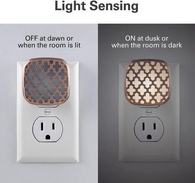 Alt view image 2 of 6 - Plug in Night Light with Dusk to Dawn Sensor, 2 Pack