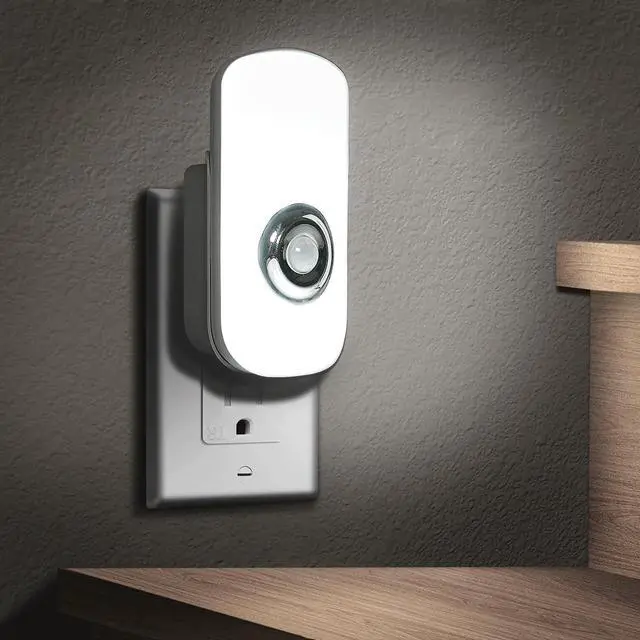 Alt view image 5 of 7 - 3-in-1 Motion Sensor Night Light Plug in, Rechargeable Flashlight, Emergency Light for Bedroom, Bathroom, Living Room, Stairways, Hallways - Cool White