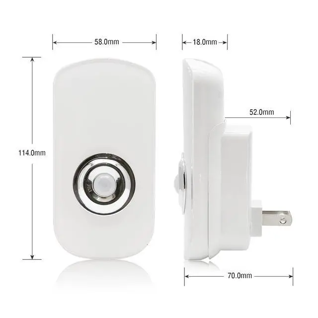 Alt view image 3 of 7 - 3-in-1 Motion Sensor Night Light Plug in, Rechargeable Flashlight, Emergency Light for Bedroom, Bathroom, Living Room, Stairways, Hallways - Cool White