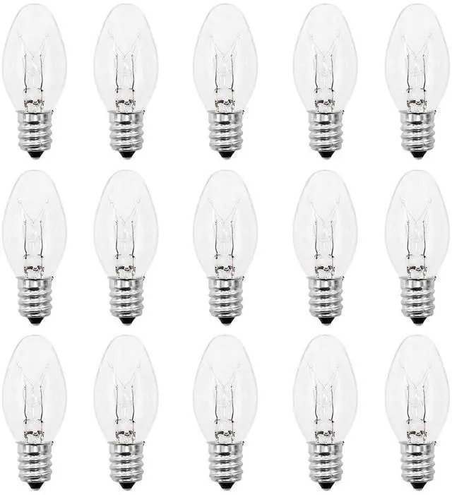 Main image of Night Light Bulbs 4 Watt, E12 C7 Small Light Bulb,15 Pack