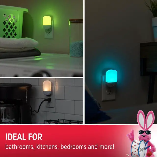 Alt view image 6 of 7 - LED Color-Changing Plug in Night Light, Red, Green, Blue, Purple