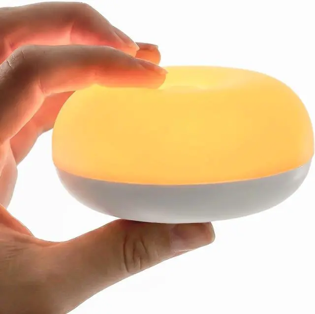 Main image of Baby Night Light, 0 Blue-Light Nursery Egg Light for Breastfeeding, Flip Design, Soft BPA Free, 3 Colors & Dimming, Rechargeable Portable Touch Nightlight for Kids Toddler