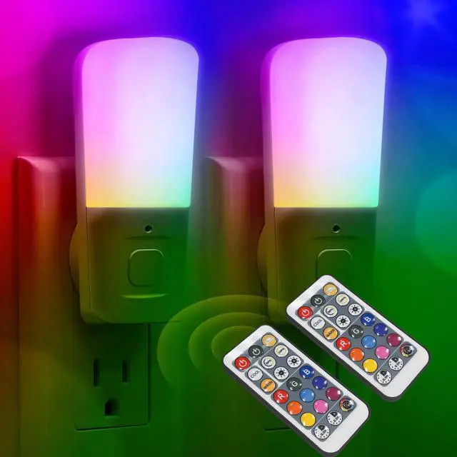 Main image of Kids Night Lights Plug in, RGB Color Changing Night Lights